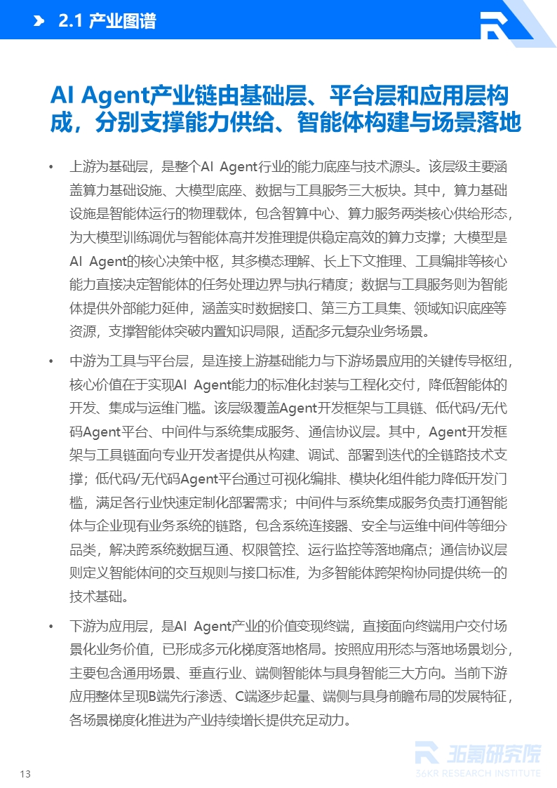 36氪研究院 | 2026年中国AI Agent行业发展研究报告